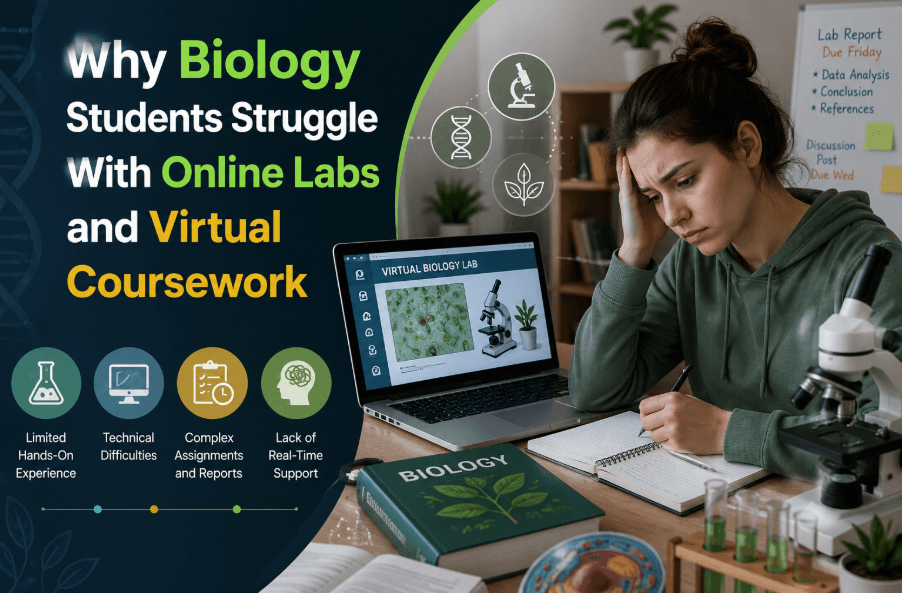 Why Biology Students Struggle With Online Labs and Virtual Coursework